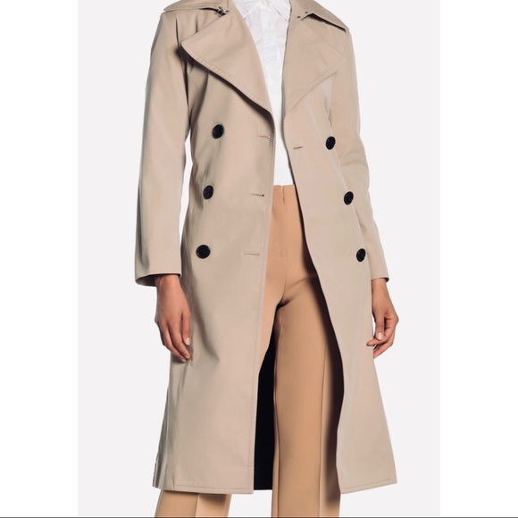 MONACO CLUB Color Block Trench - Picture 6 of 7